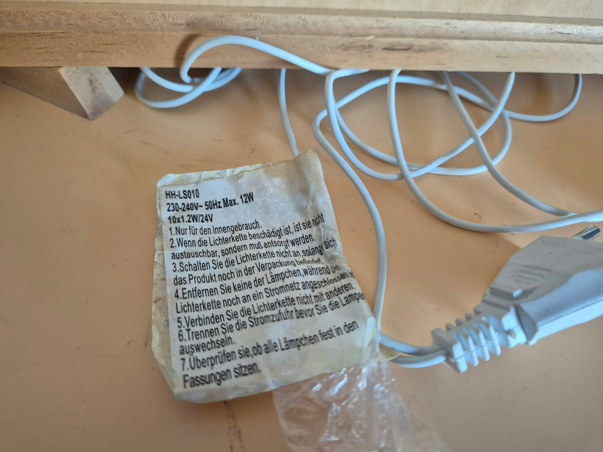 Elektrischer Holz-Schwibbogen „Engelsverkündung“ – beleuchtet – 45 cm – OVP